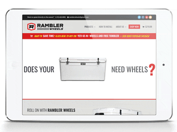 Rambler Wheels Website by Kulture Digital in Austin Texas