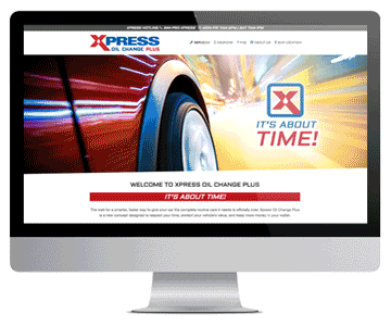 Xpress Oil Change Plus Website designed and built by Kulture Digital in Austin